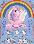 Rainbow - Unicornio Libro Para Colorear