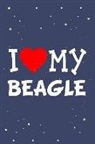 Flippin Sweet Books - I Love My Beagle Dog Breed Journal Notebook: Blank Lined Ruled for Writing 6x9 110 Pages