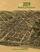 Noon Sun Handy Books - 2019 Weekly Planner: Van Buren, Arkansas (1888): Vintage Panoramic Map Cover