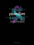 Engy Publishing - Suicide Prevention Awareness - 1-800-273-8255: Unruled Composition Book