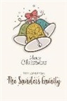 Lovely Hearts Publishing - Merry Christmas with Love from the Sanders Family: Blank Lined 6x9 Christmas Last Name / Surname Monogram Emblem Journal/Notebooks as Christmas and Ne