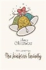 Lovely Hearts Publishing - Merry Christmas with Love from the Jenkins Family: Blank Lined 6x9 Christmas Last Name / Surname Monogram Emblem Journal/Notebooks as Christmas and Ne