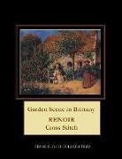 Cross Stitch Collectibles, Kathleen George - Garden Scene in Brittany: Renoir Cross Stitch Pattern