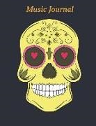 Joy For All Art - Music Journal: 8.5 X 11, Manuscript Paper, 200 Pages, 12 Staff Paper Notebook, Blank Sheet Music Composition Book