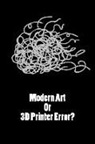 Useful Occupations Books - Gift Notebook for 3D Printer, Blank Ruled Journal Modern Art or 3D Printer Error: Medium Spacing Between Lines
