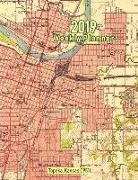 Noon Sun Handy Books - 2019 Weekly Planner: Topeka, Kansas (1951): Vintage Topo Map Cover