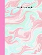Jaz Books - Reading Log: A Pink Marble Themed Cute Reading Journal and Organizer for Book Lovers