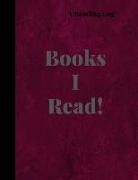 Jaz Books - Reading Log: A Red Dark Themed Cute Reading Journal and Organizer for Book Lovers