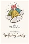 Lovely Hearts Publishing - Merry Christmas with Love from the Bailey Family: Blank Lined 6x9 Christmas Last Name / Surname Monogram Emblem Journal/Notebooks as Christmas and New