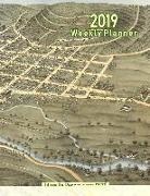 Noon Sun Handy Books - 2019 Weekly Planner: Titusville, Pennsylvania (1871): Vintage Panoramic Map Cover