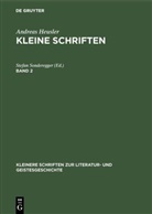 Andreas Heusler, Stefa Sonderegger, Stefan Sonderegger - Andreas Heusler: Kleine Schriften - Band 2: Andreas Heusler: Kleine Schriften. Band 2