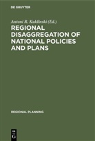 Antoni R. Kuklinski, Anton R Kuklinski, Antoni R Kuklinski - Regional disaggregation of national policies and plans