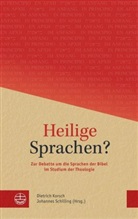 Dietric Korsch, Dietrich Korsch, SCHILLING, Schilling, Johannes Schilling - Heilige Sprachen?