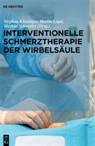Stephan Klessinger, Legat, Marti Legat, Martin Legat, Marku Schneider, Markus Schneider - Interventionelle Schmerztherapie der Wirbelsäule
