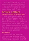 Michael Bird, Bird Michael - Artists´ Letters
