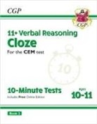 CGP Books, CGP Books, CGP Books, CGP Books - 11+ CEM 10-Minute Tests: Verbal Reasoning Cloze - Ages 10-11 Book 2 (with Online Edition)