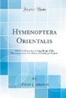 Peter Cameron - Hymenoptera Orientalis