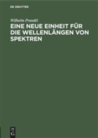 Wilhelm Prandtl - Eine neue Einheit für die Wellenlängen von Spektren