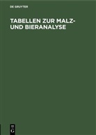 Doemen, Doemens - Tabellen zur Malz- und Bieranalyse