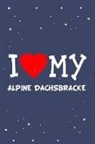 Flippin Sweet Books - I Love My Alpine Dachsbracke Dog Breed Journal Notebook: Blank Lined Ruled for Writing 6x9 110 Pages