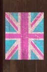 Flippin Sweet Books - Pink Vintage Union Jack Flag Journal Notebook: Blank Lined Ruled for Writing 6x9 110 Pages