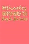 C. a. Vision Books - Miracles Happen When You Stay in the Vortex: Living Coral & Gold Softcover Note Book Diary - Lined Writing Journal Notebook - Pocket Sized - 200 Pages