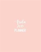 Pk Planners - Frida 2019 Planner: Calendar with Daily Task Checklist, Organizer, Journal Notebook and Initial Name on Plain Color Cover (Jan Through Dec