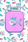 Rainbow Cloud Press - Journal: Fishicorn Cute Fish Unicorn Blank Lined Pages for Writing Daily Thoughts, Dreams, Inspirations