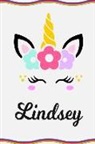 Sofia Taylor - Lindsey: Personal Notebook Personal Diary Unicorn Notebook Writing Journal Personalized Notebook Custom Notebook Unicorn Gift U