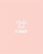 Pk Planners - Greta 2019 Planner: Calendar with Daily Task Checklist, Organizer, Journal Notebook and Initial Name on Plain Color Cover (Jan Through Dec