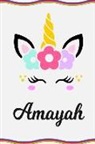 Sofia Taylor - Amayah: Personal Notebook Personal Diary Unicorn Notebook Writing Journal Personalized Notebook Custom Notebook Unicorn Gift U
