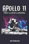 Paperpat - Apollo 11 First Lunar Landing Notebook: Apollo 11 Moon Lunar Landing Spaceflight Classic Journal Notebook with 110 Pages for Notes, Lists, Musings and
