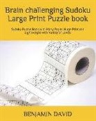 Benjamin David - Brain Challenging Sudoku Large Print Puzzle Book: Sudoku Puzzle Book with Many Pages, Huge Print and Lightweight with Variety of Levels
