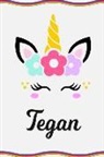 Sofia Taylor - Tegan: Personal Notebook Personal Diary Unicorn Notebook Writing Journal Personalized Notebook Custom Notebook Unicorn Gift U
