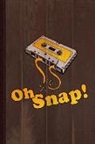 Flippin Sweet Books - Oh Snap 80's Cassette Tape Journal Notebook: Blank Lined Ruled for Writing 6x9 110 Pages