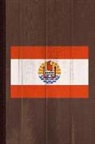 Flippin Sweet Books - French Polynesia Flag Journal Notebook: Blank Lined Ruled for Writing 6x9 110 Pages