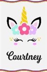 Sofia Taylor - Courtney: Personal Notebook Personal Diary Unicorn Notebook Writing Journal Personalized Notebook Custom Notebook Unicorn Gift U