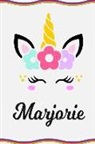 Sofia Taylor - Marjorie: Personal Notebook Personal Diary Unicorn Notebook Writing Journal Personalized Notebook Custom Notebook Unicorn Gift U