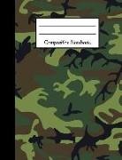 Blank Publishers - Composition Notebook: Back to School 120 Page College Ruled Notebook Camouflage Design (8.5 X 11)