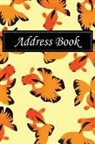 Shamrock Logbook - Address Book: Alphabetical Index with Goldfish Seamless Pattern Cover