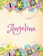 Jane April - Angelina: Personalized Name Journal Composition Notebook