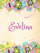 Jane April - Evelina: Personalized Name Journal Composition Notebook