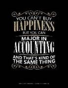 Jeryx Publishing - You Can't Buy Happiness But You Can Major in Accounting and That's Kind of the Same Thing: Graph Paper Notebook - 0.25 Inch (1/4) Squares