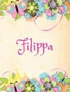Jane April - Filippa: Personalized Name Journal Composition Notebook