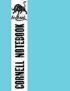 Bullbook - Cornell Notebook: Note Taking System Journal Cyan Cover