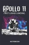Paperpat - Apollo 11 First Lunar Landing Notebook: Large 6x9 Classic 110 Dot Grid Pages Notebook for Notes, Lists, Musings, Bullet Journaling, Calligraphy and Ha
