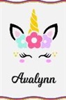 Sofia Taylor - Avalynn: Personal Notebook Personal Diary Unicorn Notebook Writing Journal Personalized Notebook Custom Notebook Unicorn Gift U