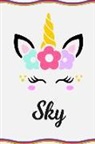 Sofia Taylor - Sky: Personal Notebook Personal Diary Unicorn Notebook Writing Journal Personalized Notebook Custom Notebook Unicorn Gift U