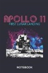 Paperpat - Apollo 11 First Lunar Landing Notebook: Large 6x9 Classic 110 Dot Grid Pages Notebook for Notes, Lists, Musings, Bullet Journaling, Calligraphy and Ha