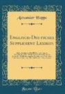 Alexander Hoppe - Englisch-Deutsches Supplement Lexikon